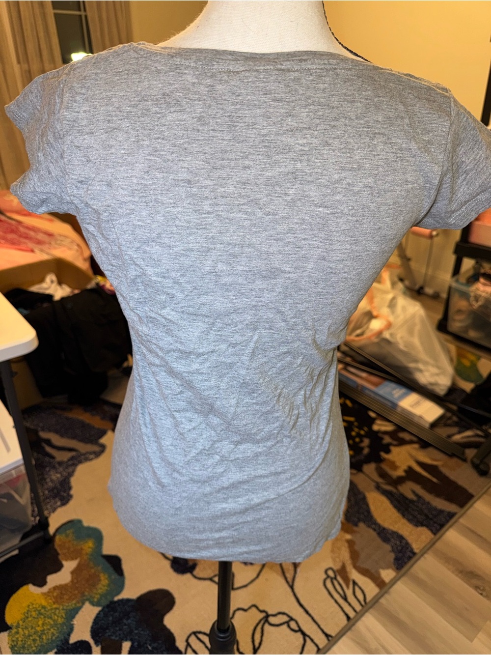 Amsterdam Graphic Scoop Neck Tee - Grey size medium - Picture 3 of 4